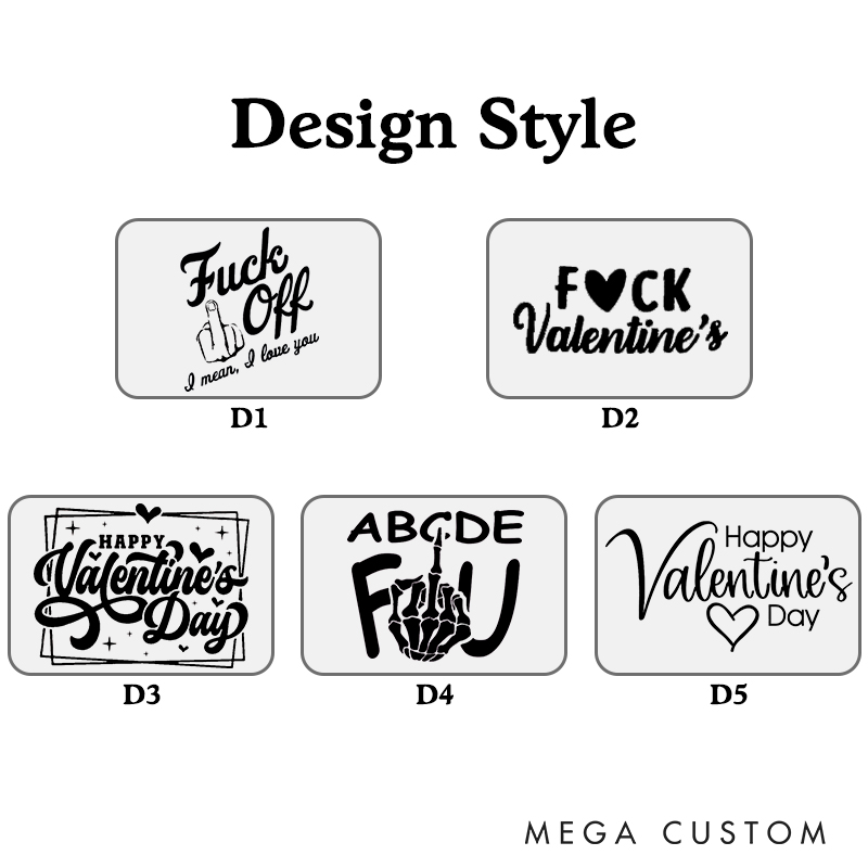 Personalized Heart With Middle Finger Gag Decor Funny Gag Gift Petty Ex Prank Anniversary Gift for Him Her Valentines Day for Boyfriend Girlfriend