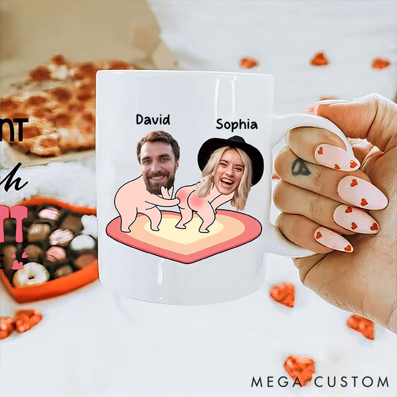 Personalized Couple Mug I Love To Touch Your Butt Coffee Mug Custom Funny Couple Mug Gift for Couple Valentine's Day Gift for Wife Husband