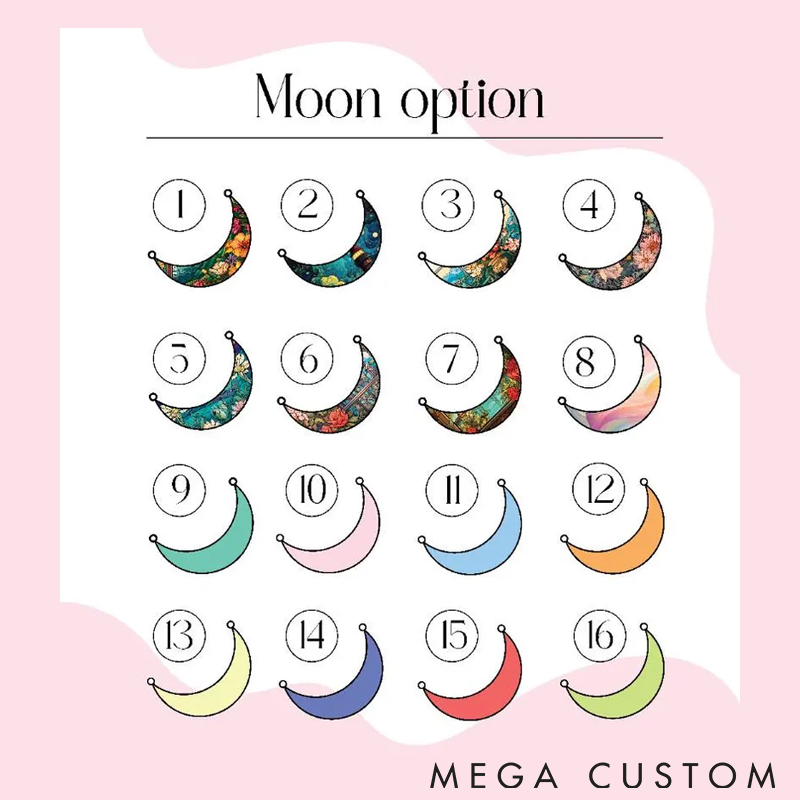 Personalized Cat Lover Sleeping Cat on Moon Sun Catcher