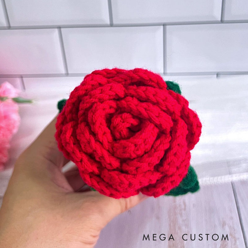 Personalized Adorable Crochet Plant Decor Custom Message Perfect Emotional Support Holiday Gift