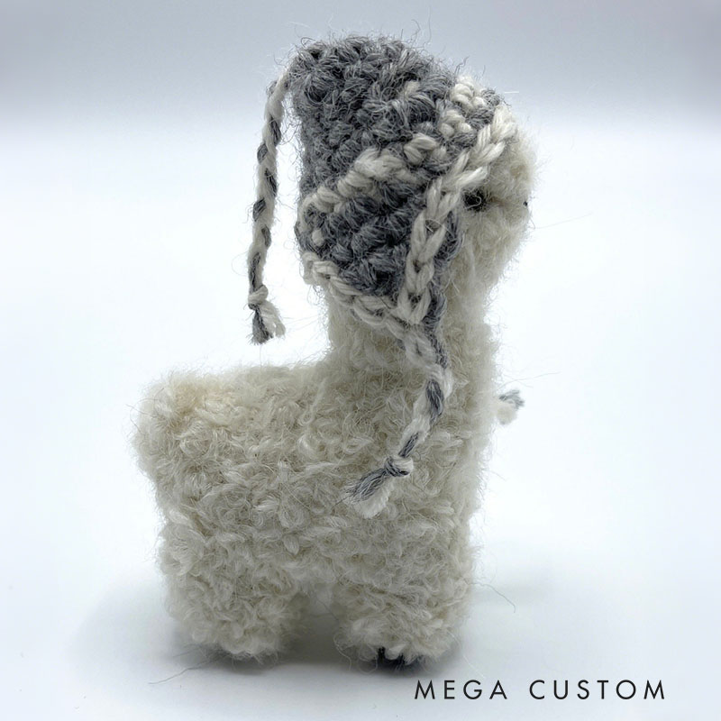 Needle Felted Llama Ornament Miniature Alpaca Gift