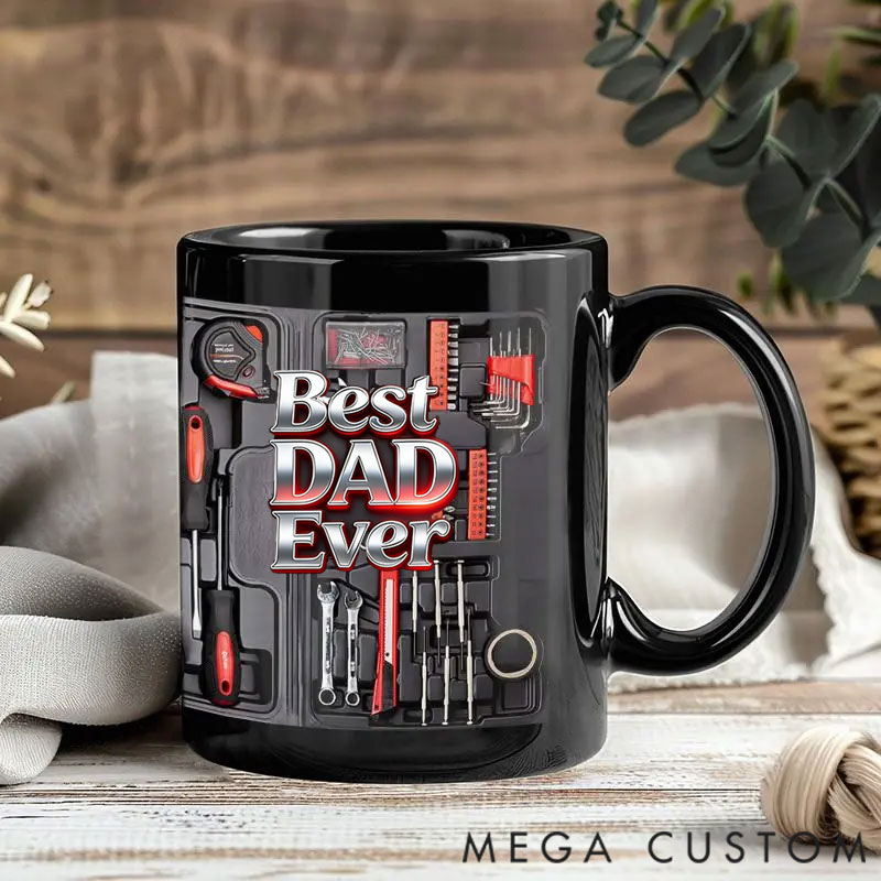 Personalized Funny Coffee Mug Unique Gifts for Best Dad Ever, Best Grandpa Ever