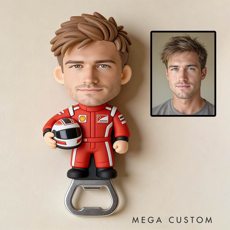 Personalized Racing Bottle Opener Perfect Gift for Car Enthusiasts and Racing Fans Alike
