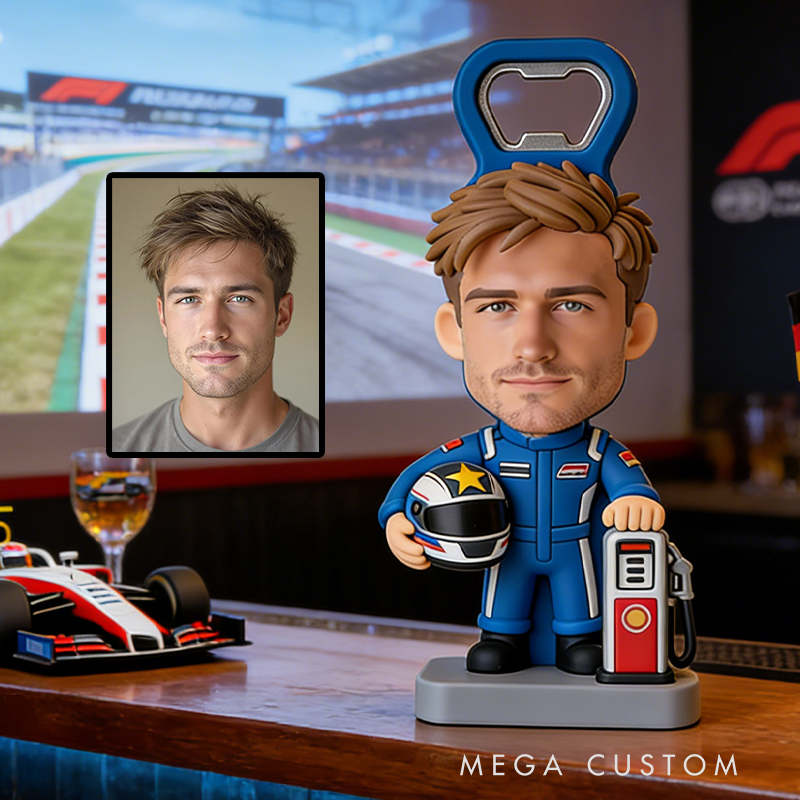 Personalized Car-Themed Bottle Opener Celebrate Your Love for Racing with Every Drink
