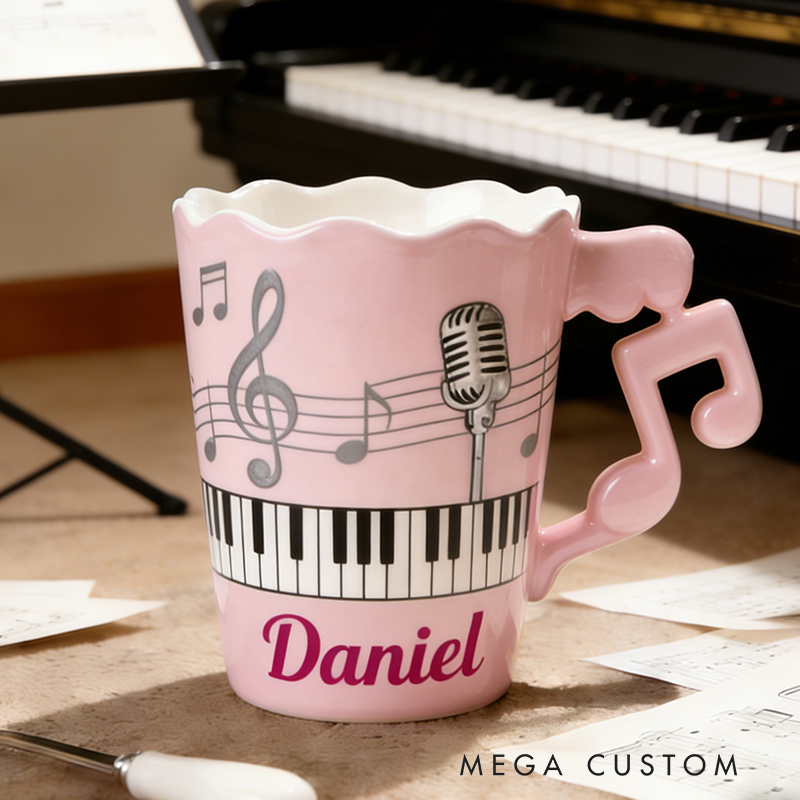 Personalized Musical Instrument Coffee Mug Enjoy Your Favorite Beverage While Showcasing Your Passion