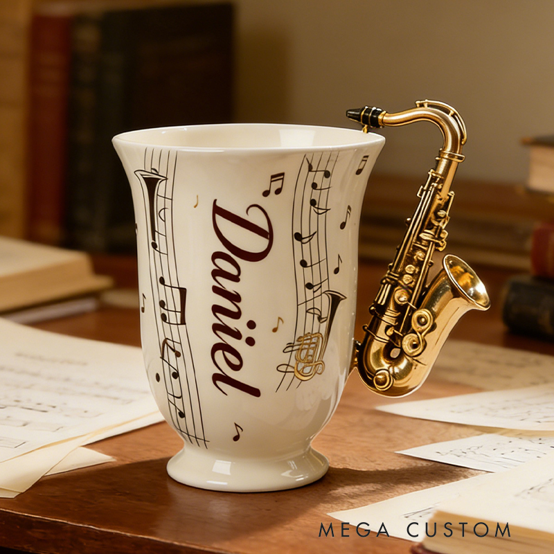 Personalized Musical Instrument Coffee Mug a Unique Way to Celebrate Your Love for Music