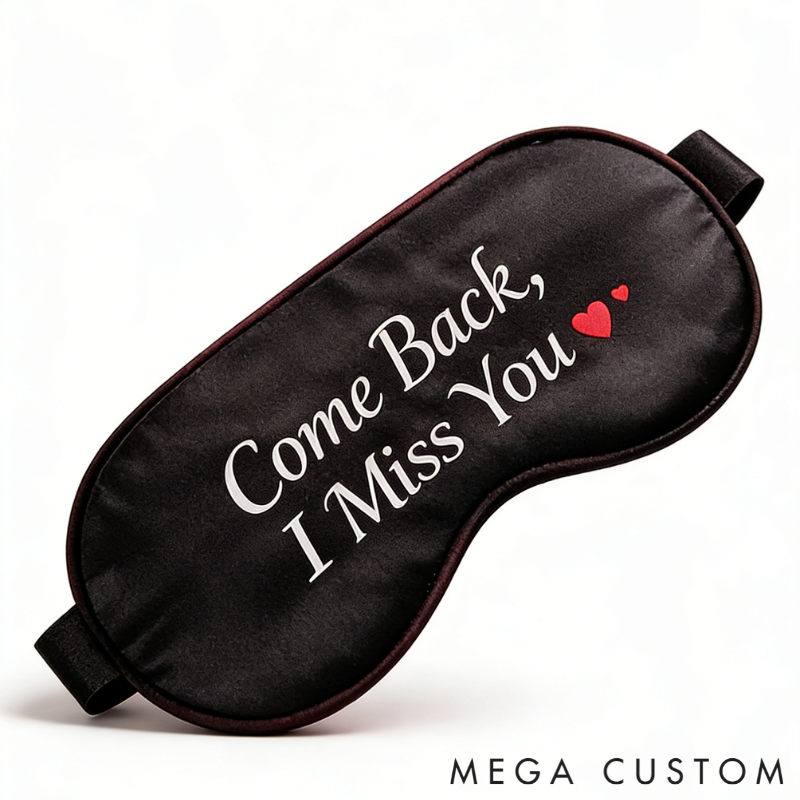 Personalized Couple Sleep Masks Custom Text All Day Comfort Relaxing Sleep Buddy for Partners