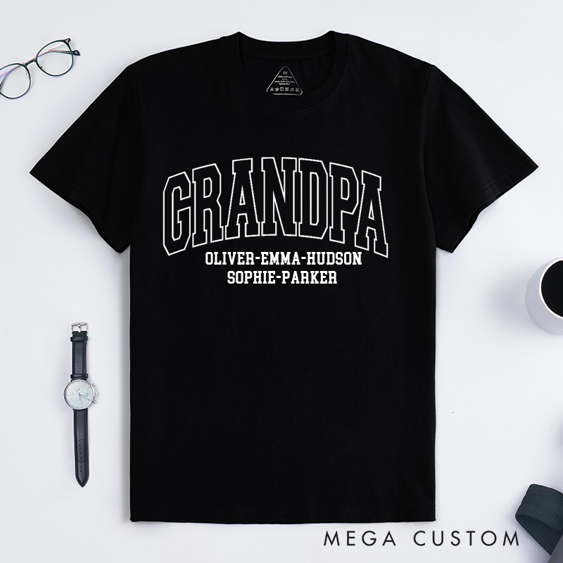 Personalized Grandpa Shirt Father's Day Gift Gift for Him Dad Shirt New Grandpa Gift Comfort Colors TShirt Husband Shirt