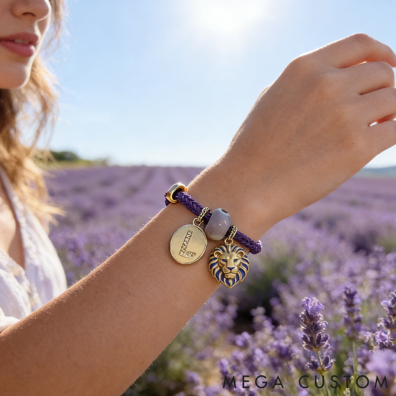 Personalized Zodiac Initials Couple Bracelet Engraved Constellation Charm Gift for Lovers Romantic Connection