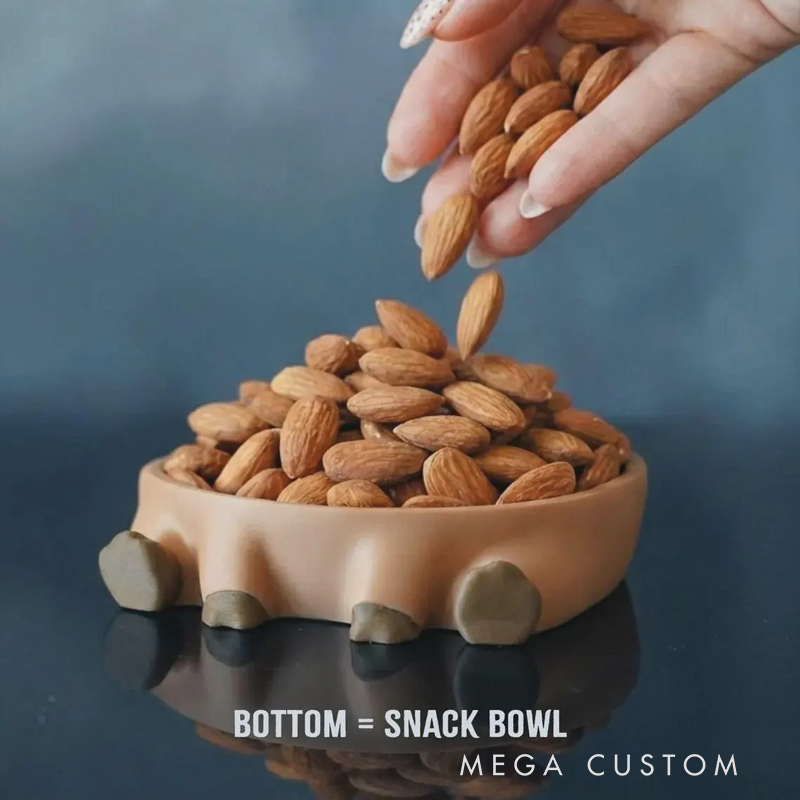 Capy-Burger Coaster Set – Cute Capybara + Burger 3D Printed Coasters, Kitchen & Bar Accessory, Unique Gift Idea,