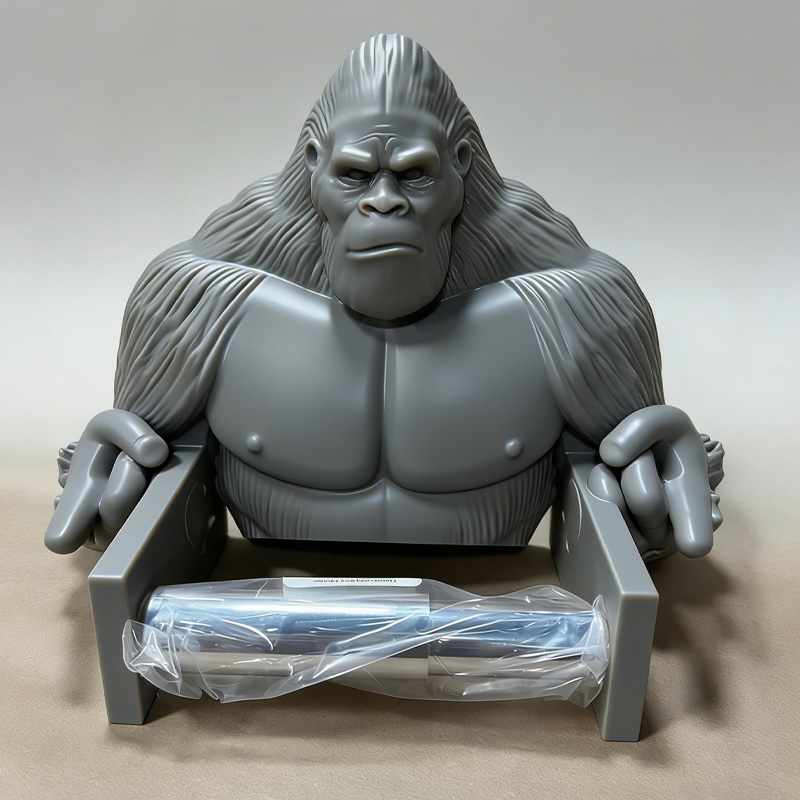 Personalized 3D Printed Muscle Chimpanzees Toilet Paper Holder New Style Toilet Paper Holder Weightlifter Design Funny Bathroom Decor Funny Bathroom Decor Gym Themed Fitness Inspired
