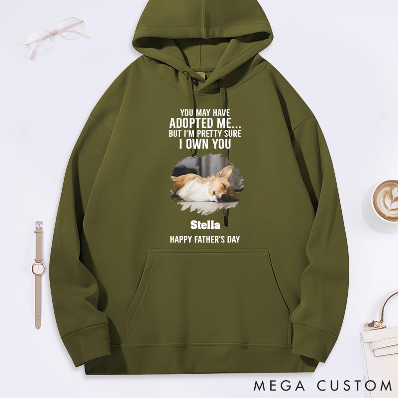 Personalized Dog Lover Own You for Sure Photo Classic Hoodies