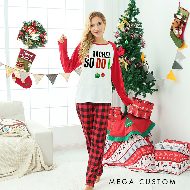 Personalized Couple I Love Matching Christmas Outfits So Do I Xmas Pajamas Christmas Matching Pjs for Husband Wife Boyfriend Girlfriend