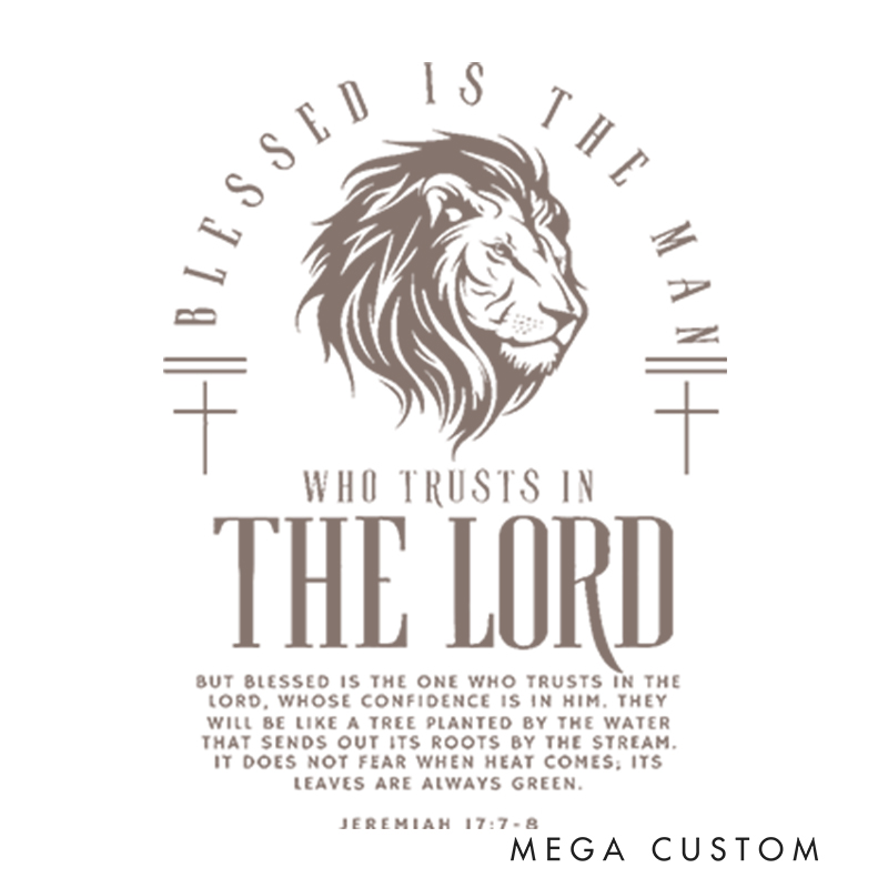 Personalized Jeremiah 17:7 Bible Verse Christian Inner Color Ceramic Mug with Name Religious Gift Birthday Gift for Christian