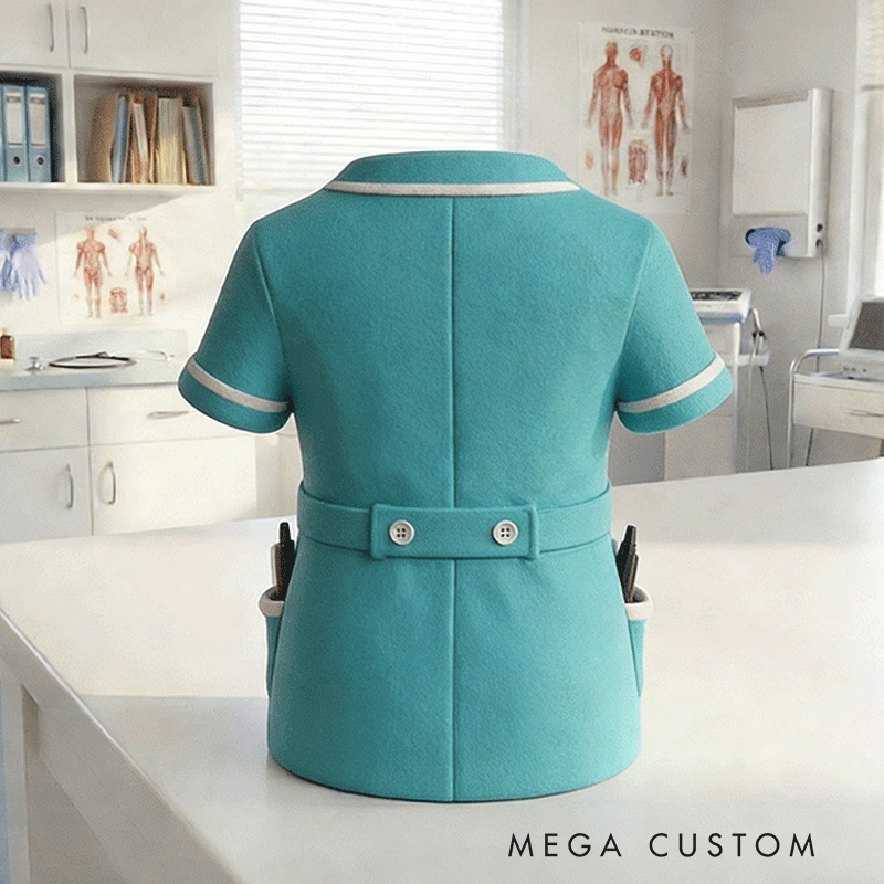 Personalized Nurse Pencil Holder Custom Name Medical Desk Organizer 3D Printed Gift for Nurses and Med Students