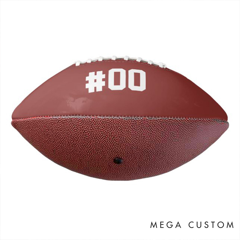 Personalized American Football with Custom Name and Number for Sport Fans