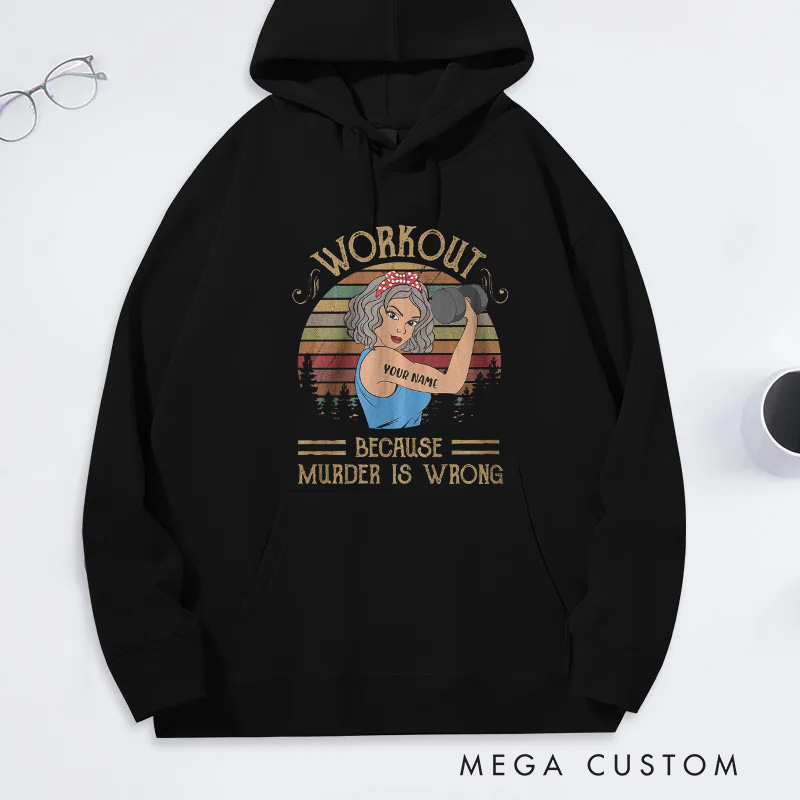 Personalized Fitness Classic Hoodies with Girls Just Wanna Have Guns for Fitness Enthusiasts Bodybuilders and Gym Lovers