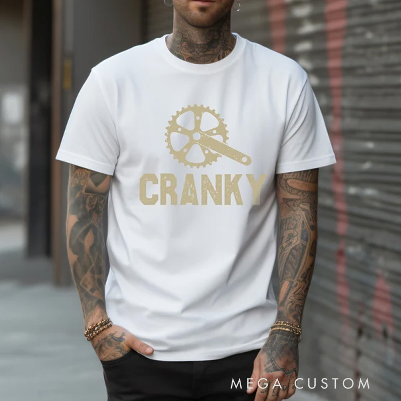 Personalized Cycling Classic T-shirt Funny Bike Shirt Cycling Bike Lover Gift Cyclist Clothes Mountain Bike Unisex Heavy Cotton Tee