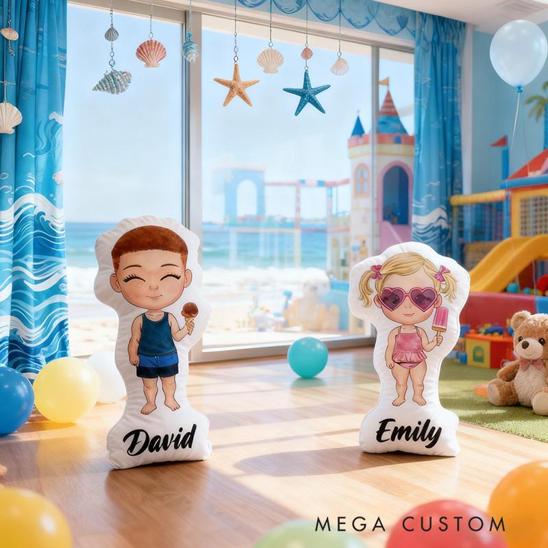 Personalized Travel Pillow Graphic 3D Print Beach Vacation Sea Trip Pillow for Travel Lovers