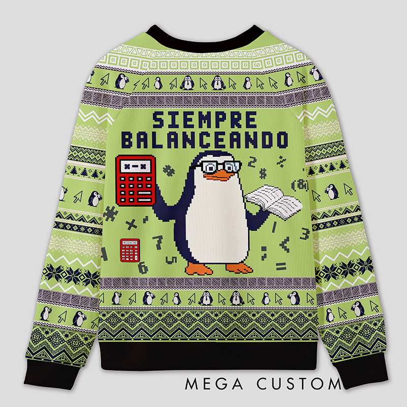 Personalized Finance Golden Goose Parody Ugly Sweater Office Holiday Party Gift for Accountants