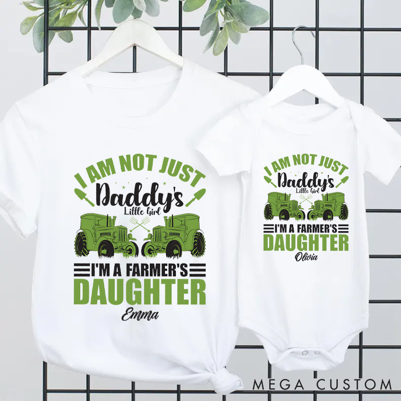 Personalized Farmer's Daughter Tees for Celebrating Family Heritage and Country Life Pride Matching Outfit
