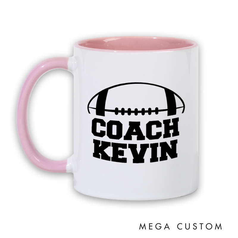 [Copy]Personalized American Football and Rugby with Custom Bold Initials and Classic Ball Design