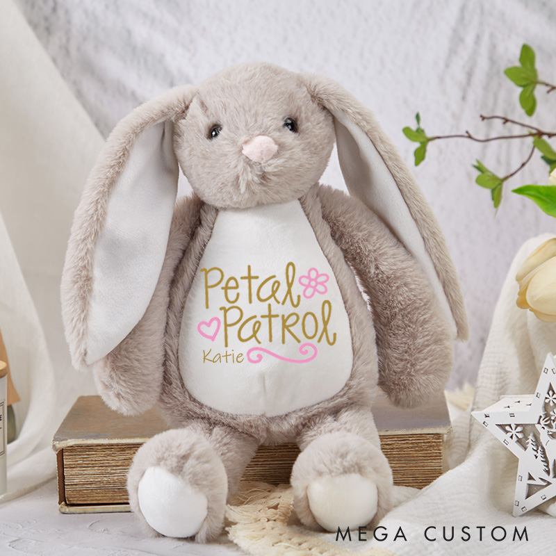 Personalised Flower Wreath Your Name Baby Rabbit for Wedding Flower Girl