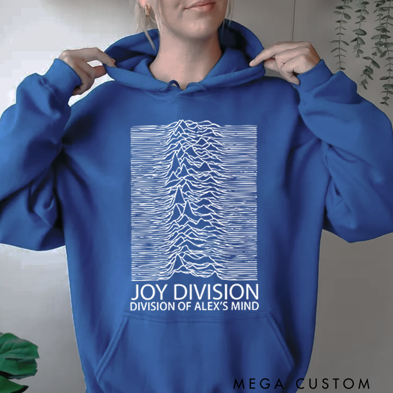 Personalized Classic Hoodies Minimalist Waveform Design Graphic and Bold and Artistic Abstract Line Art T Shirt for Post Punk Fans Hoodie