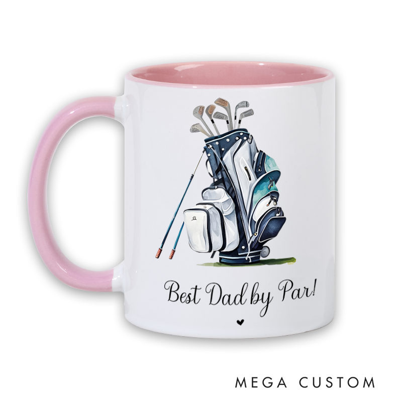 Personalized Golf Mug with Golf Bag Design Customizable Durable and Perfect for Golf Lovers