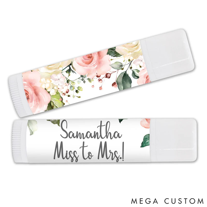 Personalized Wedding Lip Balm Favors Perfect Wedding Favors and Bridal Shower Gifts