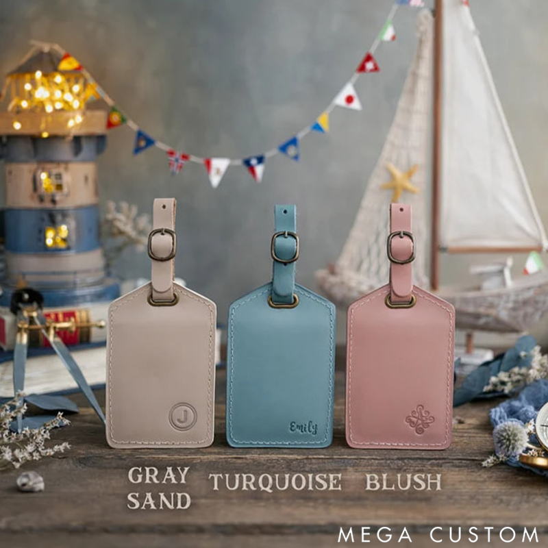 Personalized Luggage Tags Leather Luggage Tags Travel Gift Luggage Tags Wedding