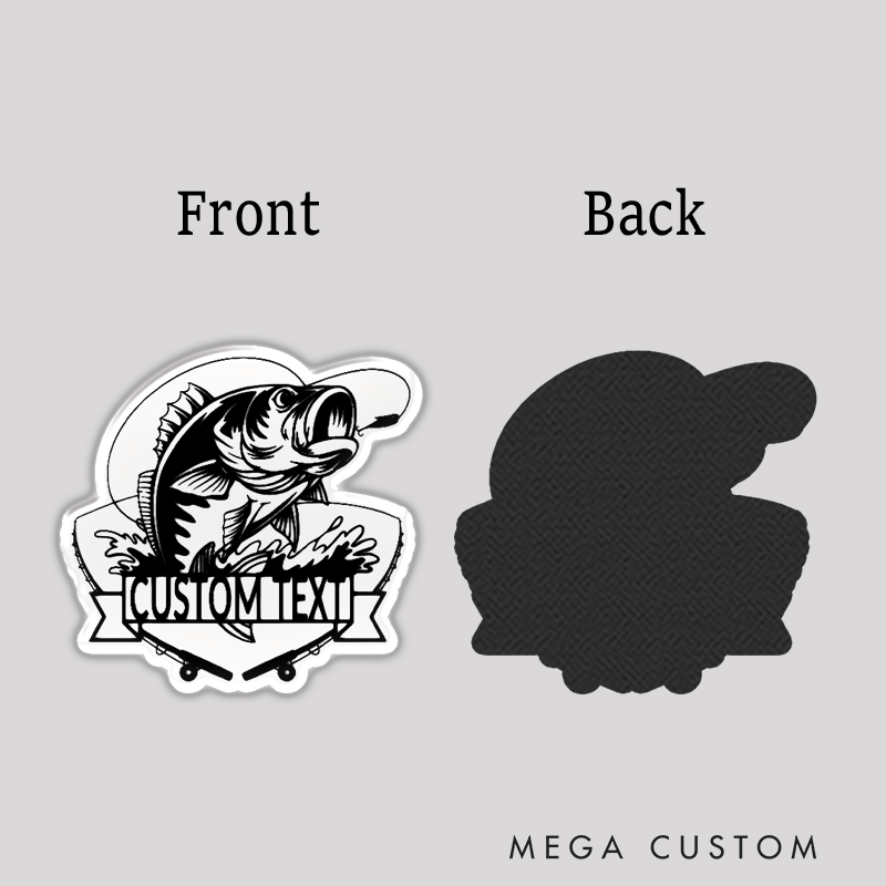 Personalized Fishing Fridge Magnet Strong Magnetic Design Unique Fish Art Perfect for Fishing Lover and Home Decor Gift