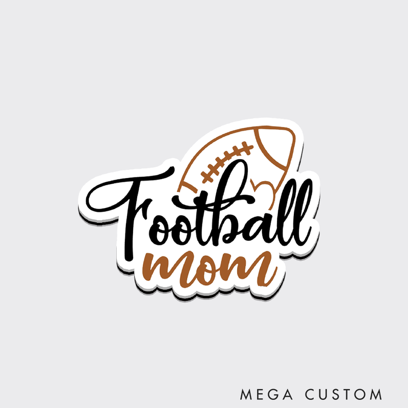Personalized American Football Family Fridge Magnets with Custom Text for Moms, Dads, and More