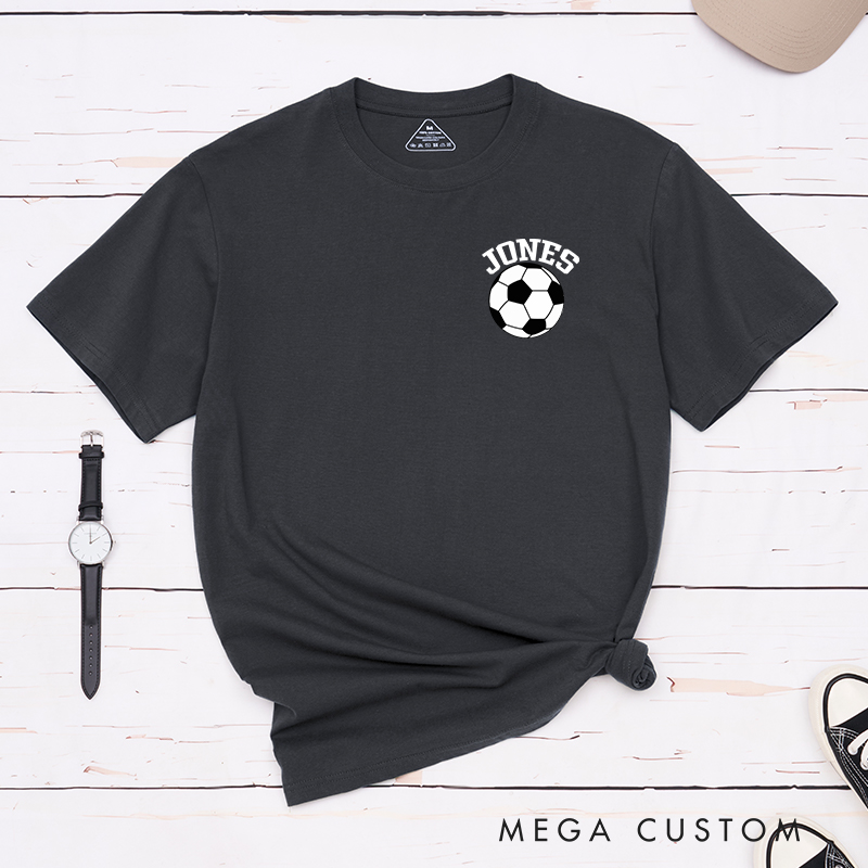 Personalized Classic Soccer Ball T-Shirt with Custom Name