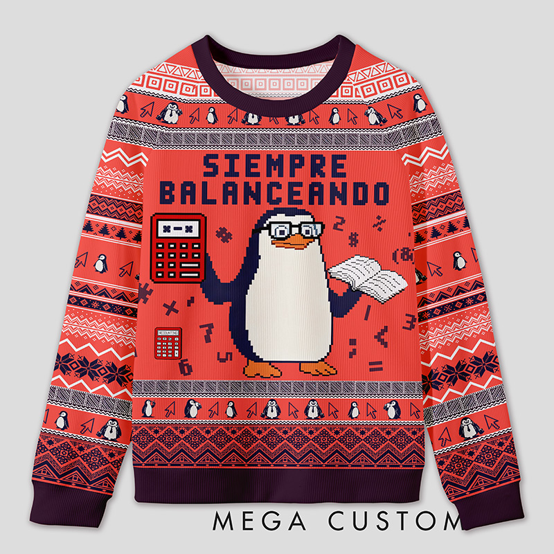 Personalized Finance Golden Goose Parody Ugly Sweater Office Holiday Party Gift for Accountants