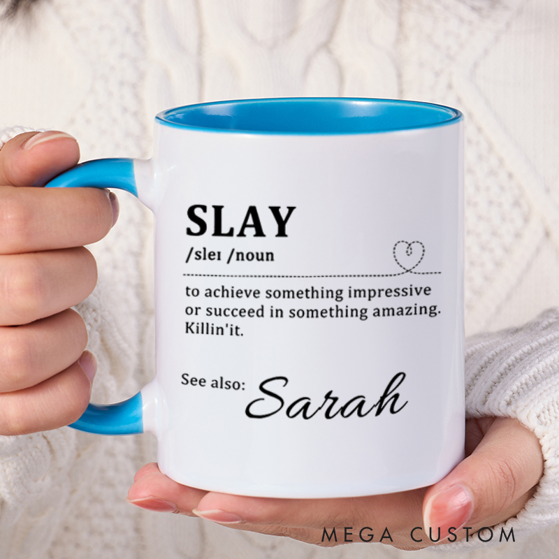 Personalized Farewell Mug with Slay Design Heartfelt Gift for Coworkers