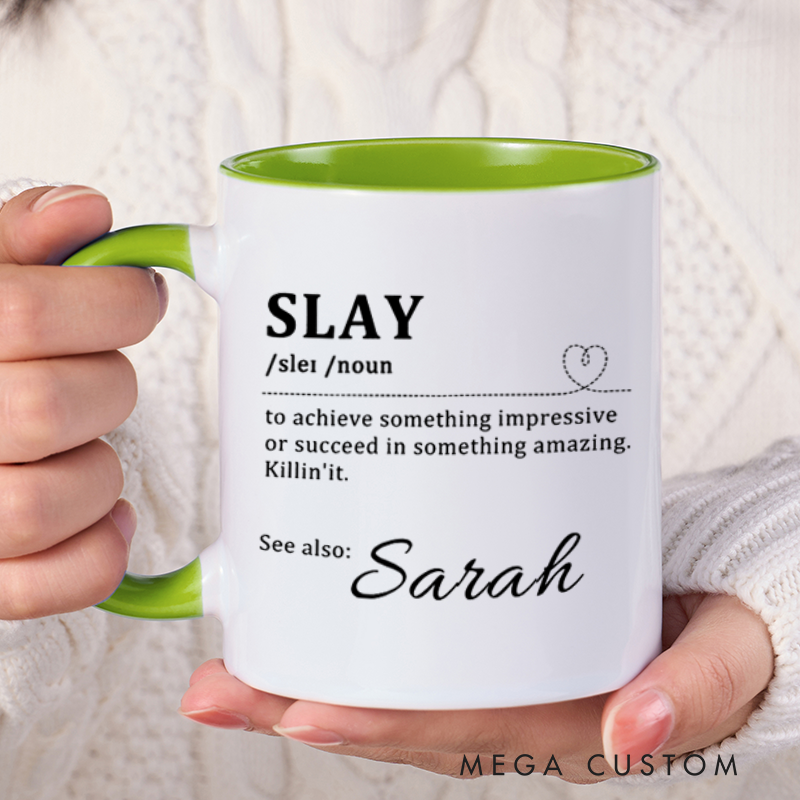 Personalized Farewell Mug with Slay Design Heartfelt Gift for Coworkers