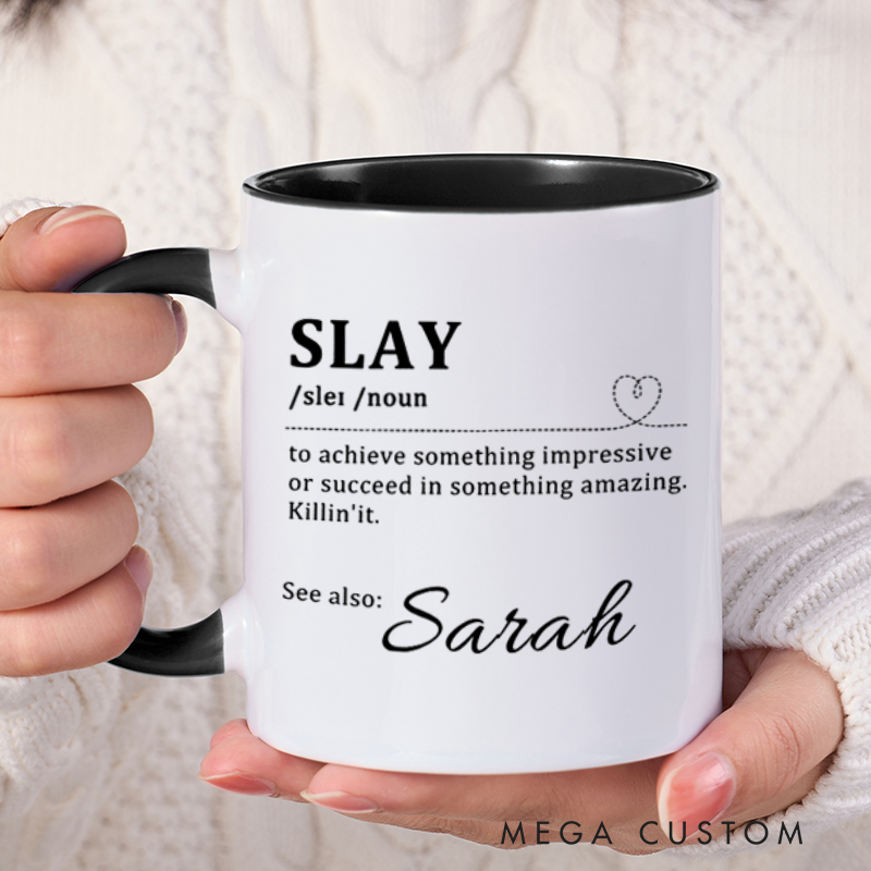 Personalized Farewell Mug with Slay Design Heartfelt Gift for Coworkers