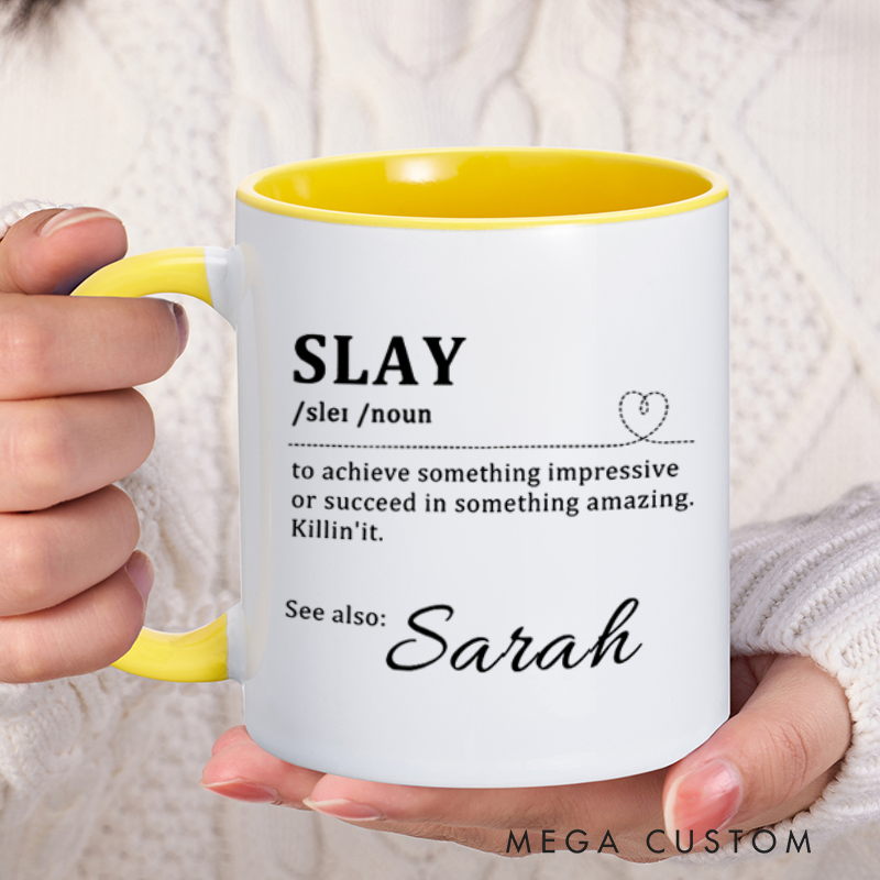 Personalized Farewell Mug with Slay Design Heartfelt Gift for Coworkers