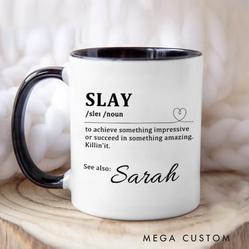 Personalized Farewell Mug with Slay Design Heartfelt Gift for Coworkers