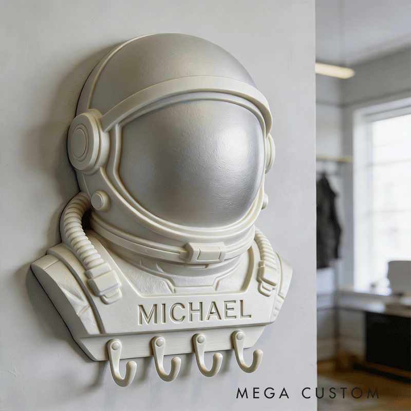 Personalized Helmet HookWall Hooks Custom Name Key Holders Unique and Funny Gifts