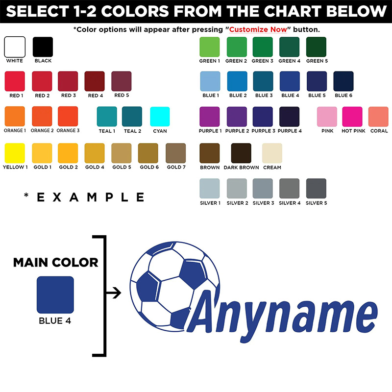 Personalized Soccer Lover Fridge Magnet Colorful Ball and Name Design 