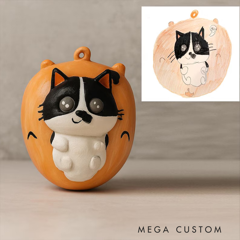Personalized Custom 3D Printed Child Art: Unique Hand-Painted Gift