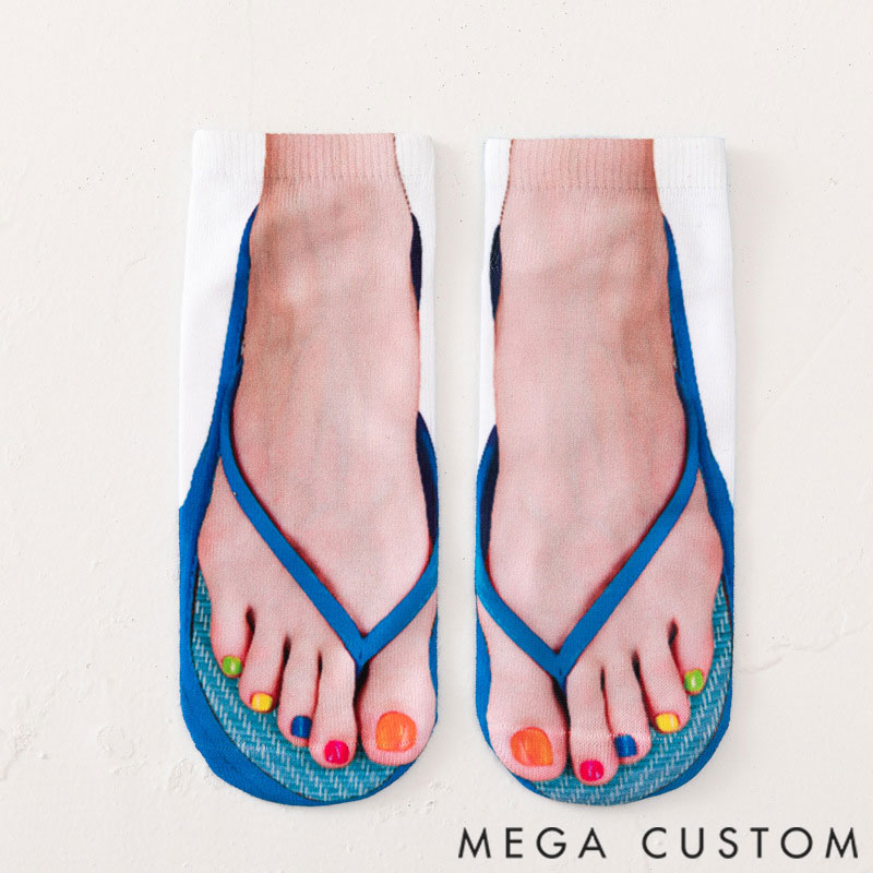 Personalized 3D Printed Socks, Funny Socks for Family Parties