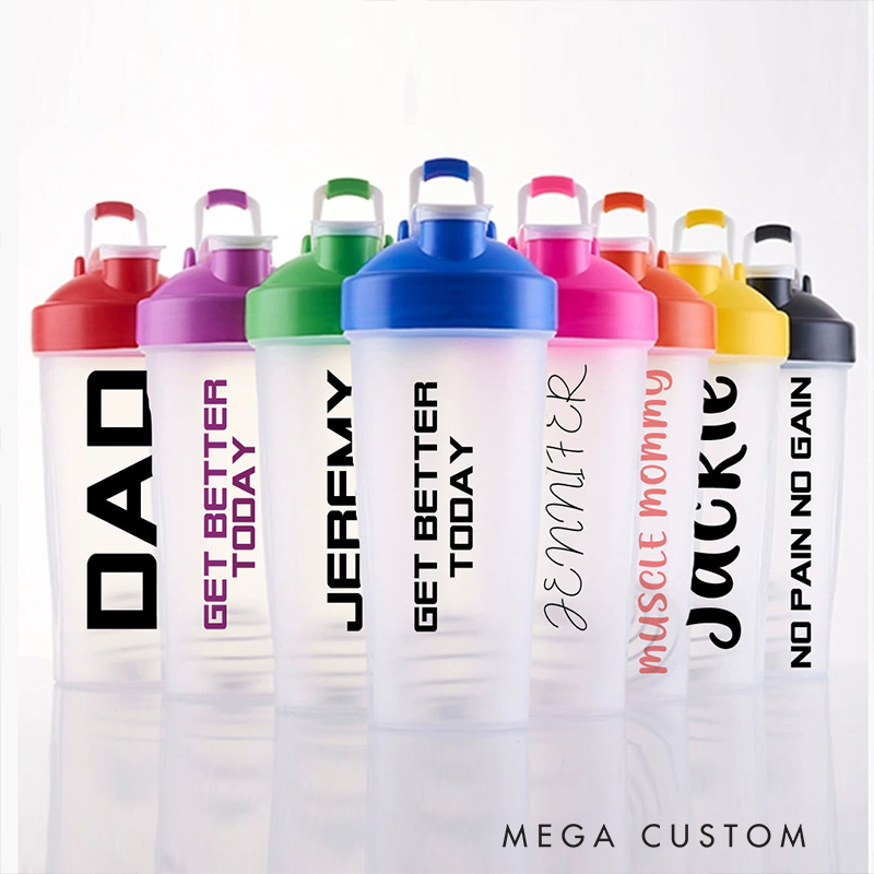 Personalized Gym Shaker Cup Custom Shaker Cup Custom Workout Bottle Shaker Cup with Name Workout Bottle Workout Gift Blender Bottle for Gym Lovers