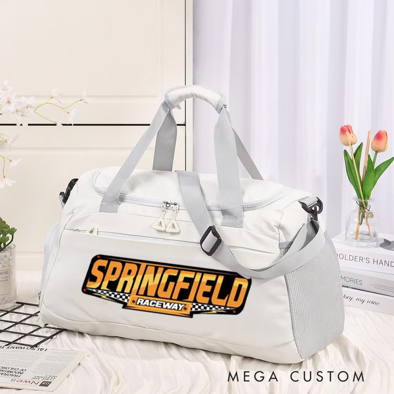 Personalized Racing Duffel Bag Custom Toiletry and Travel Bag Motorsport Fans Racing Enthusiasts