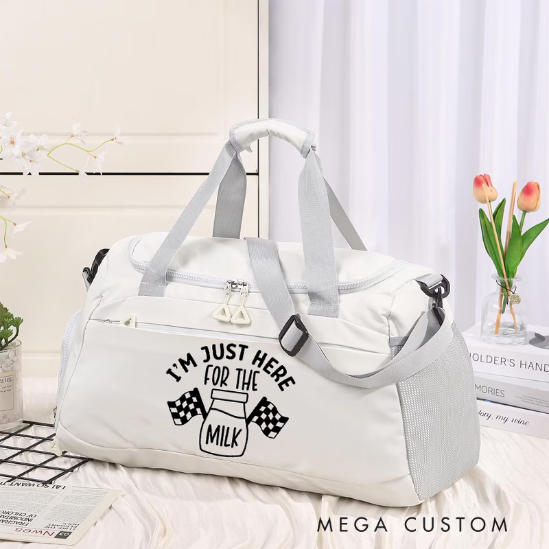 Personalized Gift for Racing Enthusiasts Custom Travel Duffel Bag