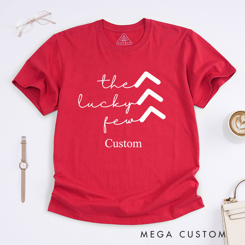 Personalized The Lucky Few Minimalist Arrows Down Syndrome Awareness Promoting Love and Support T-shirt