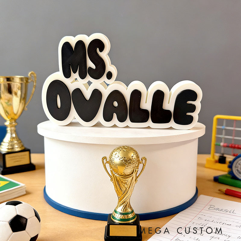 Personalized 3D Teacher Desk Name Plate Custom Name Perfect Back to School Teacher Holiday Gift