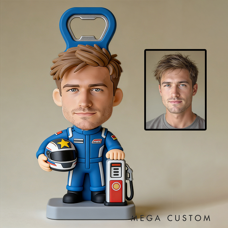 Personalized Car-Themed Bottle Opener Celebrate Your Love for Racing with Every Drink
